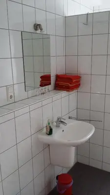 Ein Badezimmer in der Unterkunft Albergo Restaurante Da Franco