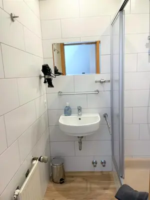Ein Badezimmer in der Unterkunft Beilsteiner Gästehaus