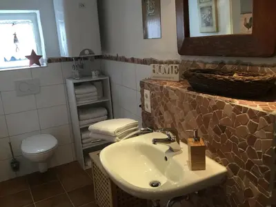 Ein Badezimmer in der Unterkunft Alter Winzerhof