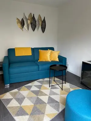 Ein Sitzbereich in der Unterkunft Haus Übernachtenswert Cochem Mosel