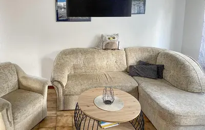 Ein Sitzbereich in der Unterkunft Ferienhaus 5 In Thalfang
