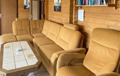 Ein Sitzbereich in der Unterkunft Ferienhaus 7 In Thalfang