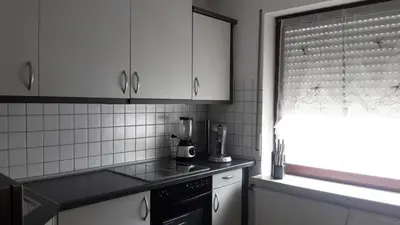 Küche/Küchenzeile in der Unterkunft Ferienwohnung Claudia & Dino