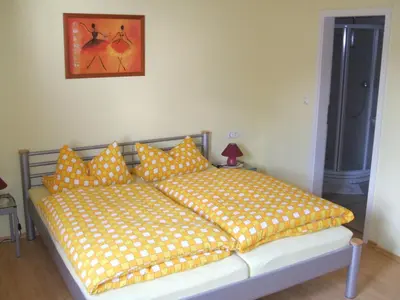 Ein Bett oder Betten in einem Zimmer der Unterkunft Landhaus Wartenstein