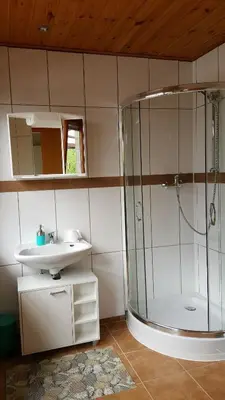 Ein Badezimmer in der Unterkunft Zur Traube