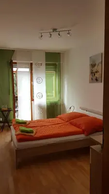 Ein Bett oder Betten in einem Zimmer der Unterkunft Zur Traube