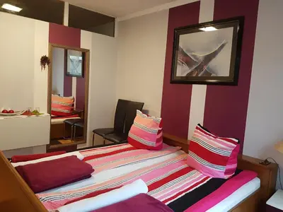 Ein Bett oder Betten in einem Zimmer der Unterkunft Zur Traube