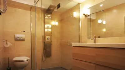 Ein Badezimmer in der Unterkunft Ferienhaus Dreilinge