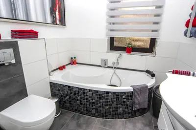 Ein Badezimmer in der Unterkunft Ferienwohnung Brillant am Nationalpark Hunsrück-Hochwald