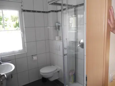 Ein Badezimmer in der Unterkunft Ferienwohnungen Gibbert