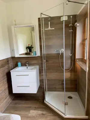 Ein Badezimmer in der Unterkunft FEWO Mein Panama