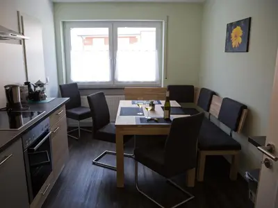 Küche/Küchenzeile in der Unterkunft Ferienwohnung Sonnendeck