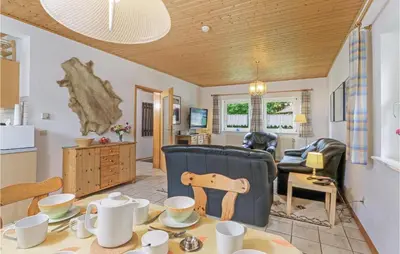 Ein Sitzbereich in der Unterkunft Ferienhaus 15 In Thalfang