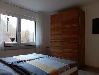 Ein Bett oder Betten in einem Zimmer der Unterkunft Talblick I