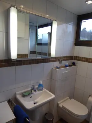 Ein Badezimmer in der Unterkunft Eifelwaldhäuschen