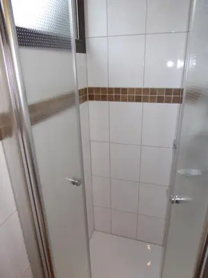 Ein Badezimmer in der Unterkunft Eifelwaldhäuschen