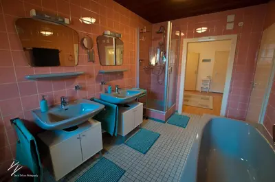 Ein Badezimmer in der Unterkunft Quilt Inn