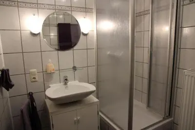 Ein Badezimmer in der Unterkunft Ferienwohnung Meuser