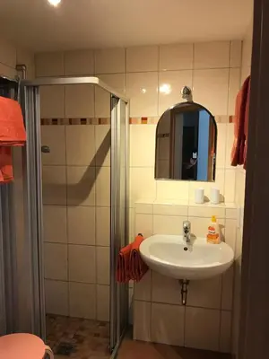 Ein Badezimmer in der Unterkunft Haus Ostermann