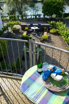 Blick auf einen Fluss in der Nähe der Ferienwohnung