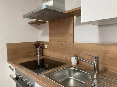 Küche/Küchenzeile in der Unterkunft Ferienwohnung Kirschbaum