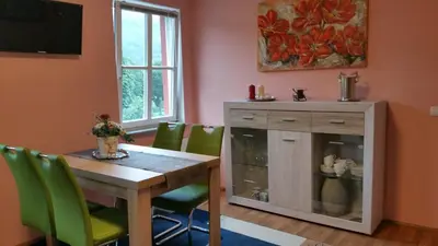 Küche/Küchenzeile in der Unterkunft ferienhaus-raju-zeltingen