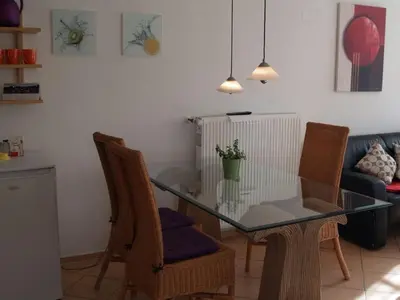 Ein Sitzbereich in der Unterkunft Ferienwohnung Berweiler