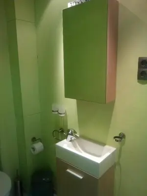 Ein Badezimmer in der Unterkunft Wohnen im Burghotel
