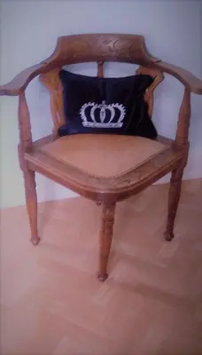 Ein Sitzbereich in der Unterkunft Wohnen im Burghotel