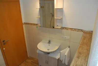 Ein Badezimmer in der Unterkunft Ferienweingut Reh in Klüsserath