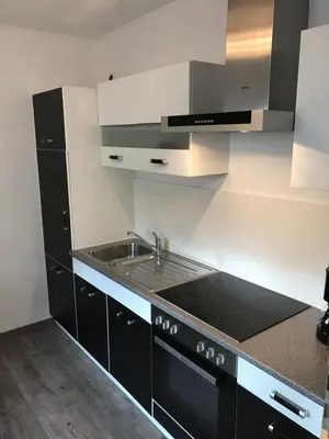 Küche/Küchenzeile in der Unterkunft Ferienwohnung Göbel
