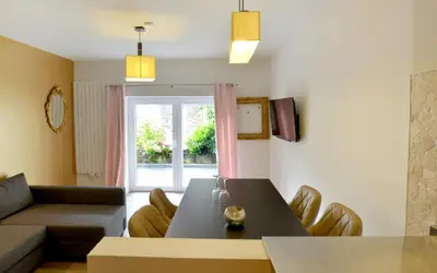 Ein Sitzbereich in der Unterkunft Hotel Zehnthof