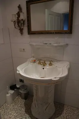 Ein Badezimmer in der Unterkunft Winzerhäuschen am Brunnen