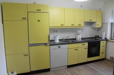 Küche/Küchenzeile in der Unterkunft Ferienhaus Laydeckersch