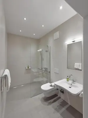 Ein Badezimmer in der Unterkunft Gästehaus Cantzheim