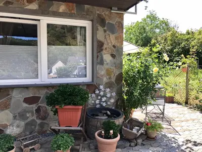 Ein Garten an der Unterkunft Residenz Moselzauber - Ferienwohnungen mit Pool Landschaft