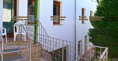 Ein Balkon oder eine Terrasse in der Unterkunft Himmelbett-Ferienwohnung Oberwesel