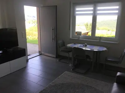 TV/Unterhaltungsangebot in der Unterkunft FeWo mit Fernblick