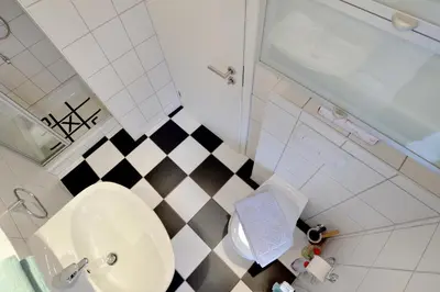 Ein Badezimmer in der Unterkunft Fewo Waldesruh