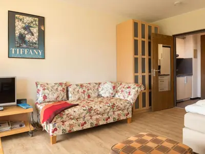 Ein Sitzbereich in der Unterkunft Apartment Burgblick - A1110 by Interhome