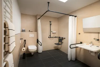 Ein Badezimmer in der Unterkunft Food Hotel
