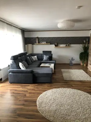 Ein Sitzbereich in der Unterkunft Ferienwohnung Maria