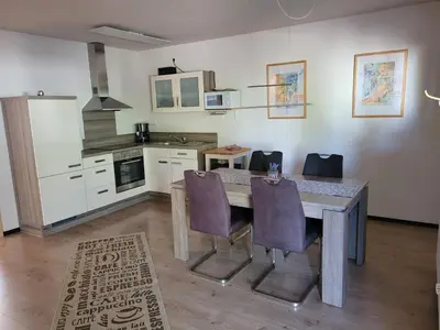 Küche/Küchenzeile in der Unterkunft Ferienwohnung Loreley
