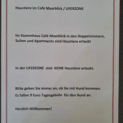 Grundriss der Unterkunft Hotel-Ferienwohnungen Cafe Maarblick