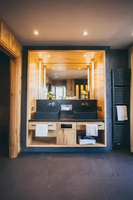 Küche/Küchenzeile in der Unterkunft monte mare SAUNA-SPA-SPORTS-HOTEL