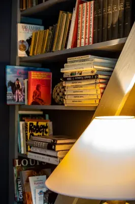 Die Bibliothek im Ferienhaus
