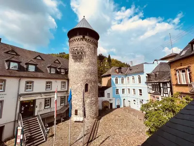 Das Gebäude in dem sich die Ferienwohnung befindet