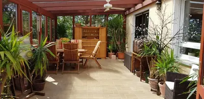 Ein Garten an der Unterkunft Ferienwohnungen Gronen
