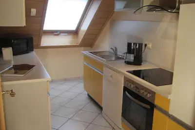 Küche/Küchenzeile in der Unterkunft Ferienwohnung in der Vulkaneifel
