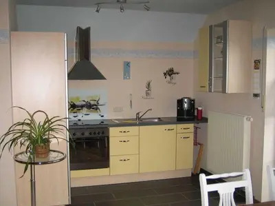 Küche/Küchenzeile in der Unterkunft Ferienwohnung Haus Andre - für 4 Personen